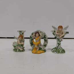 Trio of JOY Angel Figurines