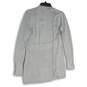NWT White House Black Market Womens Gray Metallic Knitted Cardigan Sweater Sz S image number 2