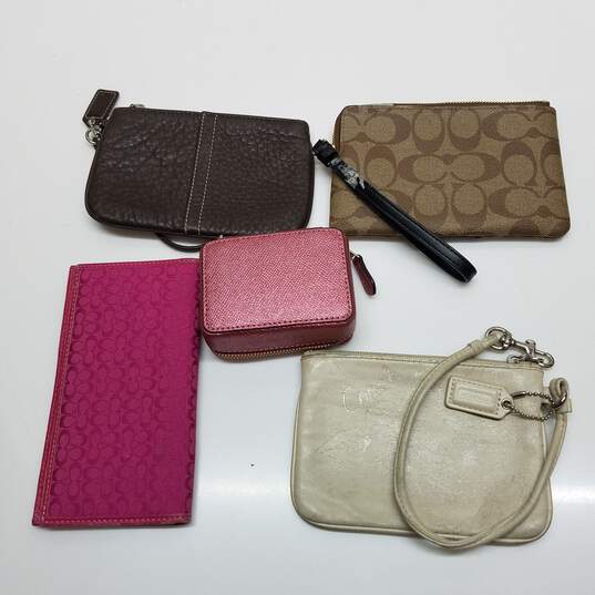 Buy the x5 Coach Wallets Zip Up Pouches Case and Notepad Holder ...
