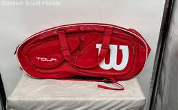 Wilson White Red Tennis Racket Bag