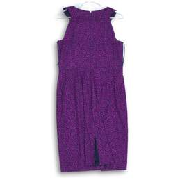 Adrianna Papell Womens Purple Dress Size 10 alternative image