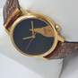 Guess By Georges Marciano Vintage 1994 Gold Tone With Embossed Band Watch image number 4