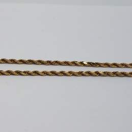 M 14k Gold 1.5mm Rope Chain Necklace 4.7g alternative image