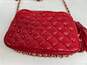 Rebecca Minkoff Small Red Crossbody Bag With Gold Metal Decorations image number 2