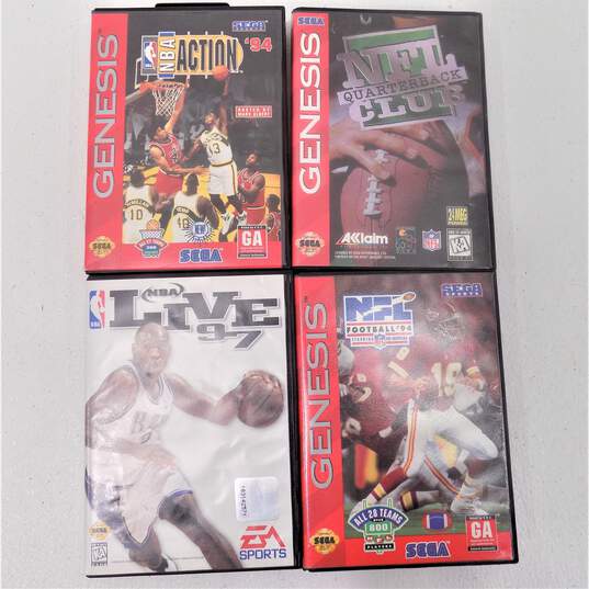 20 Sega Genesis Sports Games in Cases Mike Ditka Power Football NBA Action 94 image number 2