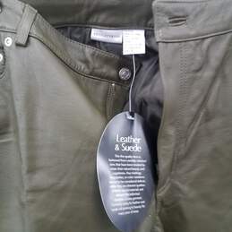 Newport News Leather Pants NWT Size 18 alternative image