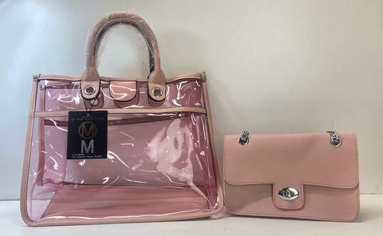 M Marco Tote Bags with Crossbody Purse Set PVC Top Handle Bags image number 1