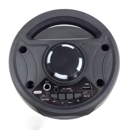 GNBI Portable Black Wireless Hi-Fi Speaker With Microphone In Box image number 4