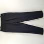 Oscar De La Renta Men Navy Blue Striped Dress Pants 33 x 40 R image number 2