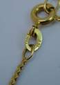 14K Yellow Gold Double Heart Serpentine Chain Necklace 3.0g image number 6