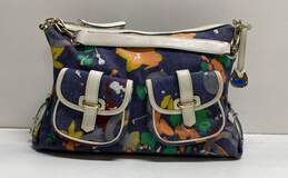 Dooney & Bourke Denim Splash Shoulder Bag Multicolor