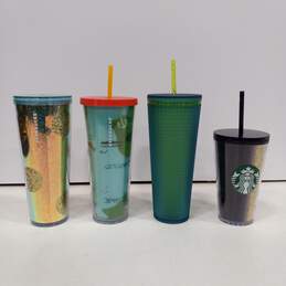 Buy the 4pc Set of Assorted Starbucks Tumblers W/Lids