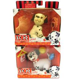 Vintage Arcotoys Mattel Disney 101 Dalmations Jewel & Lucky Puppy Toys IOB