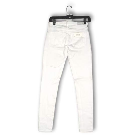 NWT Adriano Goldschmied Womens Skinny Jeans Pants The Middi Ankle White Size 25 image number 2