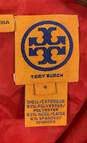 Tory Burch Womens Red Short Sleeve Round Neck Back Zip Shift Dress Size 4 image number 3