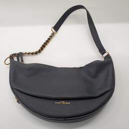The Marc Jacobs The Eclipse Black Leather Shoulder Bag AUTHENTICATED