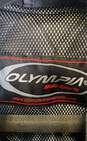 NWT Olympia Men's Black Gray Leather Long Sleeve Motorcycle Jacket Size 3 image number 3