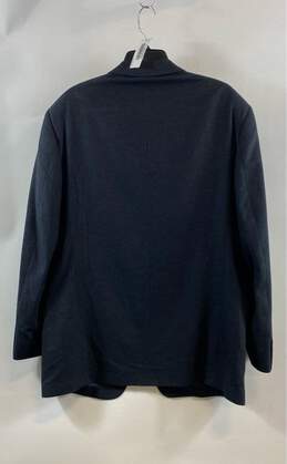 NWT Luciano Carreli Mens Blue Notch Lapel Single Breasted Sport Coat Size 42L alternative image