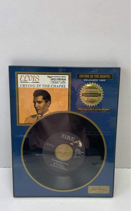 Framed 7" Records - Elvis Presley RIAA Certified Platinum Record Collectible image number 6