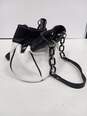 LuLu Guinness White & Black Leather Purse image number 8