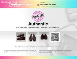 Authentic Salvatore Ferragamo Mens Dark Brown Shoes Size 9 alternative image