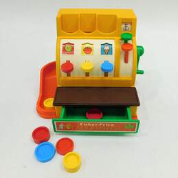 1974 Vintage Fisher Price Cash Register with Coins