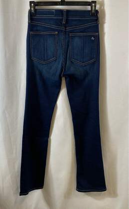 NWT Rag & Bone Womens Blue Dark Wash High Rise Denim Bootcut Jeans Size 24 alternative image
