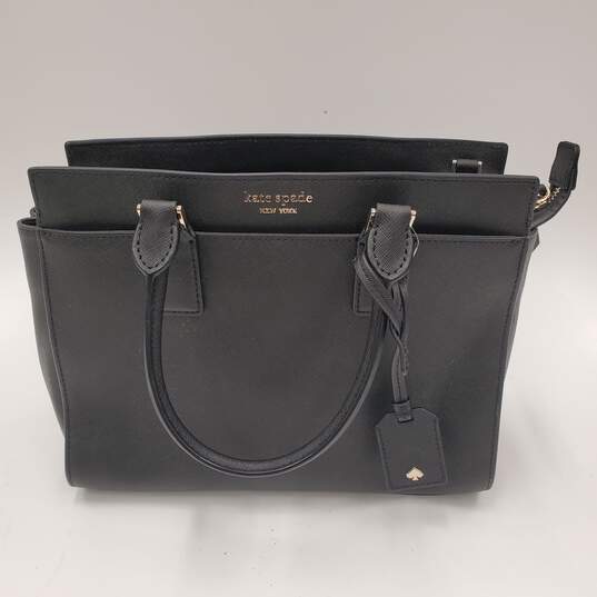 Kate Spade New York Cameron Medium Satchel Purse (Black): Handbags