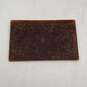 Charles Singere Mens Brown Embossed Leather Slim Checkbook Bifold Wallet image number 2