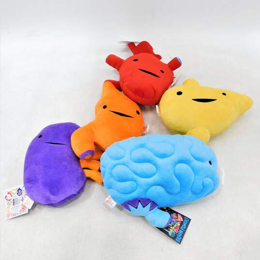 I Heart Guts Educational Biology Plush Stuffed Toys Brain Stomach Kidney Heart image number 1