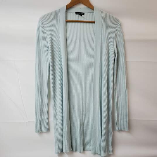 Eileen Fisher Baby Blue Cardigan Open Front Sweater Women's S/P image number 2