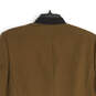 NWT Womens Brown Mock Neck Long Sleeve Flap Pocket Jacket Size 12 image number 4