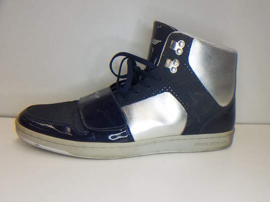 Creative Recreation Men's Cesario XXI Hi Casual Shoes Black Silver White Size 13 image number 4