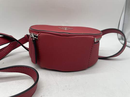 Prada - Odette Saffiano Leather Silver Belt Bag/crossbody Auction