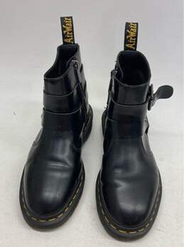 Doc Dr Martens Jaimes Buckle Chelsea Black Leather Boots Sz 6 alternative image