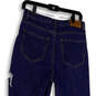 NWT Womens Blue Medium Wash Distressed Denim Straight Leg Jeans Size 4 image number 4