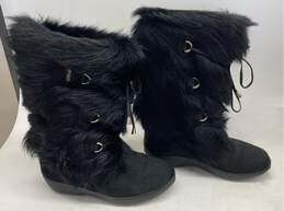 Woman's Pajar Canada Genuine Quality Black Goat Fur Winter Boots Sz 38