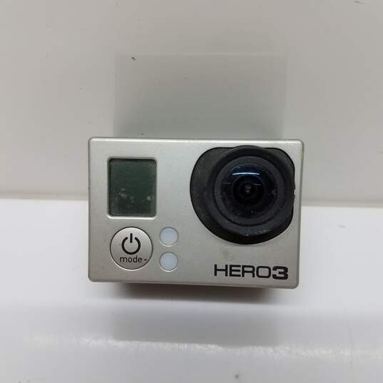 GoPro Hero3 Silver Action Camcorder Video Camera W Battery image number 1