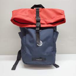 TIMBUK2 TUCK PACK NAVY/RED POLYESTER BACKPACK 17x16x4in