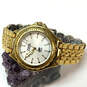 Designer Fossil AM-3117 Gold-Tone Chain Strap Round Dial Analog Wristwatch image number 1