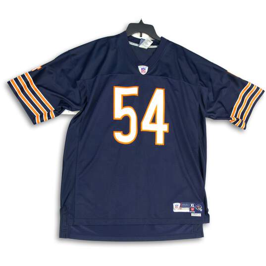 Mens Navy Blue NFL Chicago Bears Brian Urlacher #54 Football Jersey Size XL image number 1