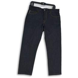 NWT Hiroshi Kato Mens The Pen Blue Denim Slim Fit Straight Leg Jeans Size 33
