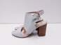 Cole Haan Cutout Leather Strap Sandals Grey 6 image number 4