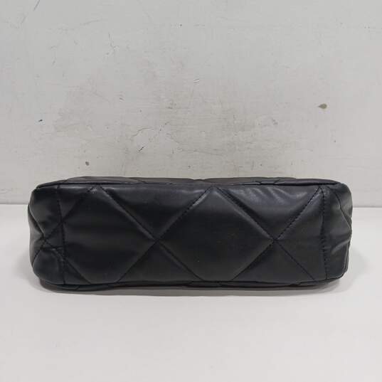 Quilted Black Leather Purse image number 4