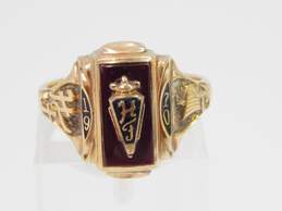 Vintage 10K Yellow Gold Ruby 1970 Class Ring 4.4g