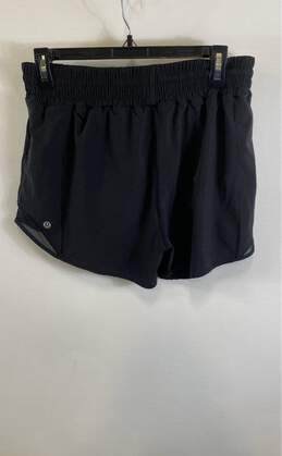 Lululemon Womens Black Elastic Waist Pull-On Athletic Shorts Size Medium alternative image