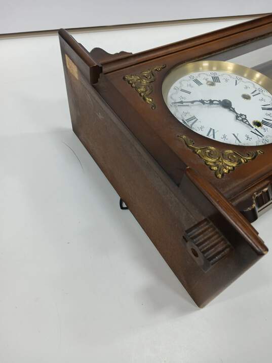 Westminster Wood Cased Vintage Chime Wall Clock image number 4