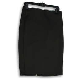 Catherine Malandrino Womens Black Flat Front Straight & Pencil Skirt Size 8