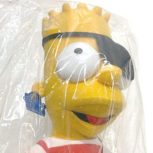 2003 APPLAUSE LLC. The Simpsons Halloween (Bart As Pirate) 13.5" Plush Toy image number 2