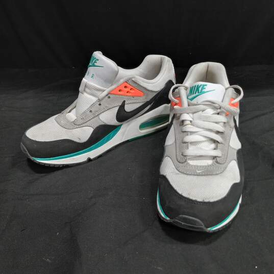 Nike Air Max Correlate Shoes White/Back/Teal/Mango/Gray Women's Size 8 image number 2